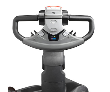 Toyota Material Handling: BT Staxio primo piano comandi timone di guida